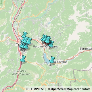 Mappa Via Crivelli, 38057 Pergine Valsugana TN, Italia (5.22167)