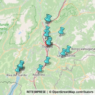 Mappa Via Giuseppe Grazioli, 38122 Trento TN, Italia (14.4225)