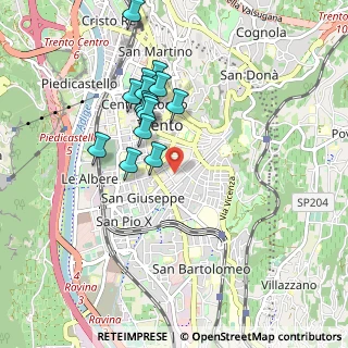 Mappa Via Giuseppe Grazioli, 38122 Trento TN, Italia (0.825)