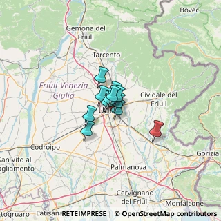 Mappa Via Rauscedo, 33100 Udine UD, Italia (5.1675)