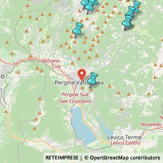 Mappa Via Tegazzo, 38057 Pergine Valsugana TN, Italia (7.055)