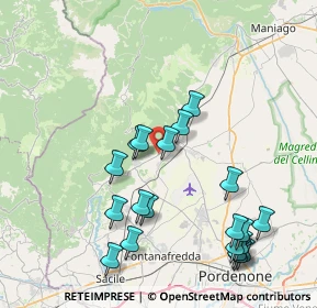 Mappa Via Pedemontana Occidentale, 33081 Aviano PN, Italia (8.7205)