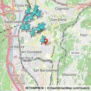 Mappa Via Gorizia, 38122 Trento TN, Italia (1.07231)