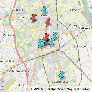 Mappa Piazza Venti Settembre, 33100 Udine UD, Italia (1.21071)