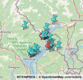 Mappa Via Centinelli, 28822 Cannobio VB, Italia (9.7165)