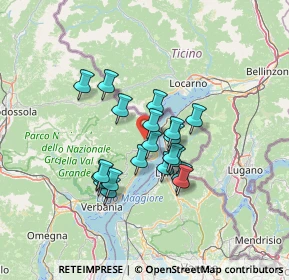 Mappa Via Centinelli, 28822 Cannobio VB, Italia (10.2385)