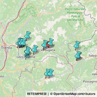 Mappa 38050 Scurelle TN, Italia (16.6765)
