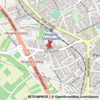 Mappa Via Rosmini, 40, 38057 Pergine Valsugana, Trento (Trentino-Alto Adige)