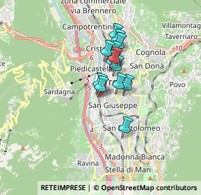 Mappa Via Torquato Taramelli, 38121 Trento TN, Italia (1.14643)