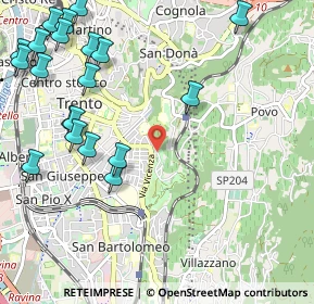 Mappa Via Hermann Gmeiner, 38100 Trento TN, Italia (1.393)