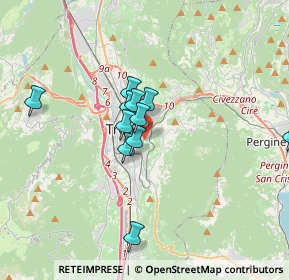 Mappa Via Hermann Gmeiner, 38100 Trento TN, Italia (3.19333)