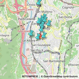 Mappa Via Monsignor Celestino Endrici, 38122 Trento TN, Italia (0.68429)