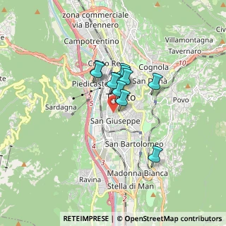 Mappa Via Monsignor Celestino Endrici, 38122 Trento TN, Italia (1.06091)