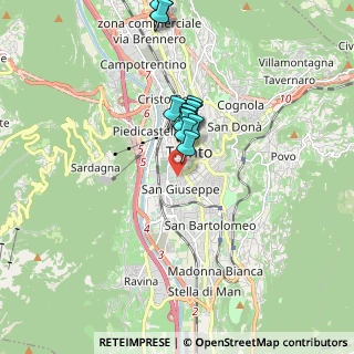 Mappa Via Monsignor Celestino Endrici, 38122 Trento TN, Italia (1.47846)