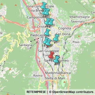 Mappa Via Monsignor Celestino Endrici, 38122 Trento TN, Italia (1.565)