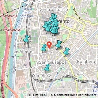 Mappa Via Monsignor Celestino Endrici, 38122 Trento TN, Italia (0.386)