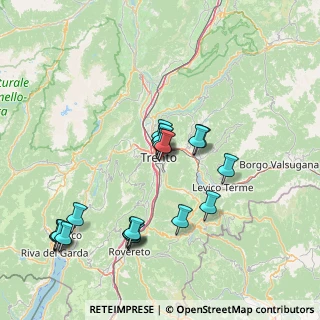 Mappa Ponte dei Mille, 38122 Trento TN, Italia (15.27421)