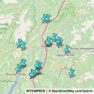 Mappa Ponte dei Mille, 38122 Trento TN, Italia (17.507)