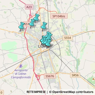 Mappa Via Larga, 33100 Udine UD, Italia (2.16909)