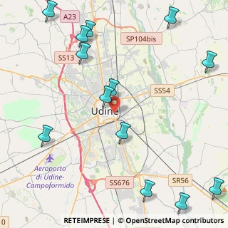Mappa Via Larga, 33100 Udine UD, Italia (5.77154)