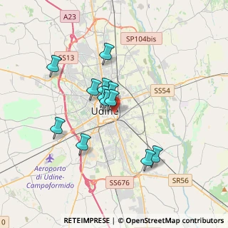 Mappa Via Larga, 33100 Udine UD, Italia (2.87417)