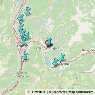 Mappa Via Guglielmi, 38057 Pergine Valsugana TN, Italia (6.97615)