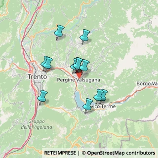 Mappa Via Guglielmi, 38057 Pergine Valsugana TN, Italia (5.43)