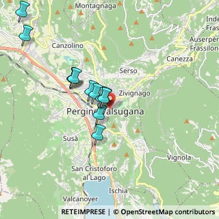 Mappa Via Guglielmi, 38057 Pergine Valsugana TN, Italia (1.59167)
