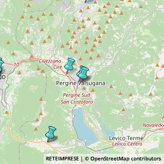 Mappa Via Guglielmi, 38057 Pergine Valsugana TN, Italia (7.773)