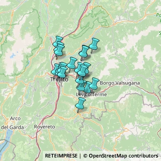Mappa Via Guglielmi, 38057 Pergine Valsugana TN, Italia (8.36)