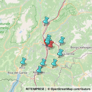 Mappa Viale della Costituzione, 38122 Trento TN, Italia (11.36364)