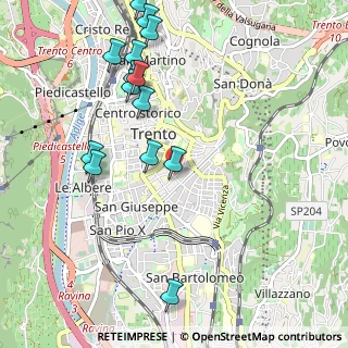 Mappa Via Milano, 38122 Trento TN, Italia (1.16)