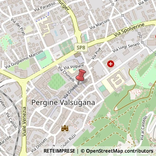 Mappa Via Crivelli, 34, 38057 Pergine Valsugana, Trento (Trentino-Alto Adige)