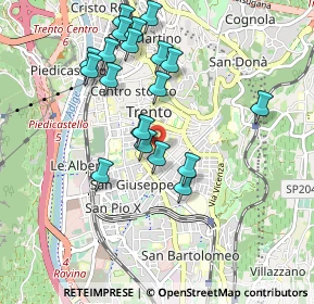 Mappa Via della Mantovana, 38122 Trento TN, Italia (0.8955)