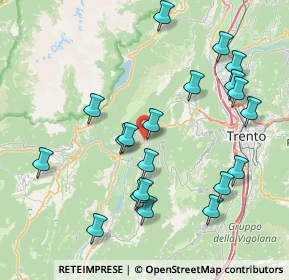 Mappa 38070 Padergnone TN, Italia (8.402)