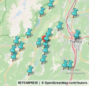 Mappa 38070 Padergnone TN, Italia (8.341)