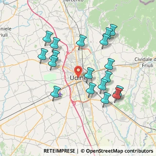 Mappa Corte Savorgnan, 33100 Udine UD, Italia (7.46722)
