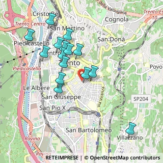 Mappa Via Milano, 38100 Trento TN, Italia (0.90133)