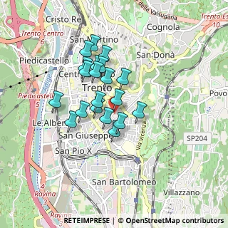 Mappa Via Milano, 38100 Trento TN, Italia (0.664)
