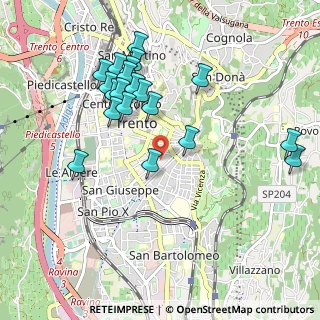Mappa Via Milano, 38100 Trento TN, Italia (0.985)