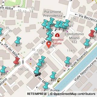 Mappa Via Milano, 38100 Trento TN, Italia (0.08889)