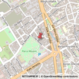 Mappa Via Luigi Moretti, 15, 33100 Udine, Udine (Friuli-Venezia Giulia)