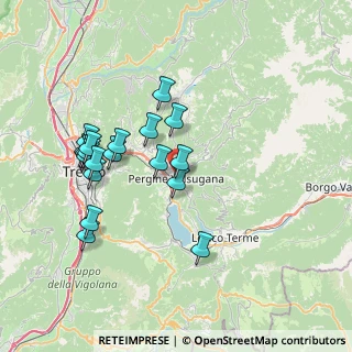 Mappa Via G. B. Chimelli, 38057 Pergine Valsugana TN, Italia (7.09526)