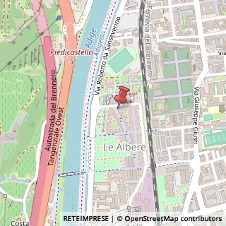 Mappa Corso del Lavoro e della Scienza, 2, 38122 Trento, Trento (Trentino-Alto Adige)