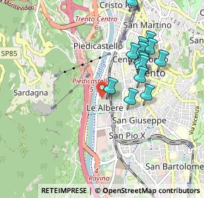 Mappa 38122 20, 38121 Trento TN, Italia (0.88643)