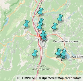 Mappa Via Piave, 38100 Trento TN, Italia (6.50923)