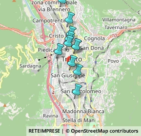 Mappa Via Piave, 38100 Trento TN, Italia (1.29455)