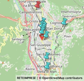 Mappa Via Piave, 38100 Trento TN, Italia (1.38909)