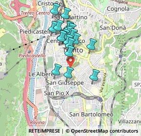 Mappa Via Piave, 38100 Trento TN, Italia (0.7305)