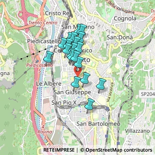 Mappa Via Piave, 38100 Trento TN, Italia (0.669)